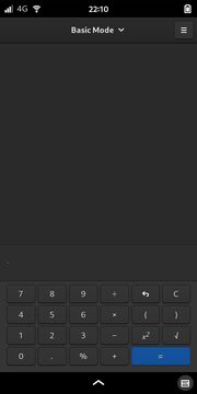 GNOME Calculator: Basic Mode